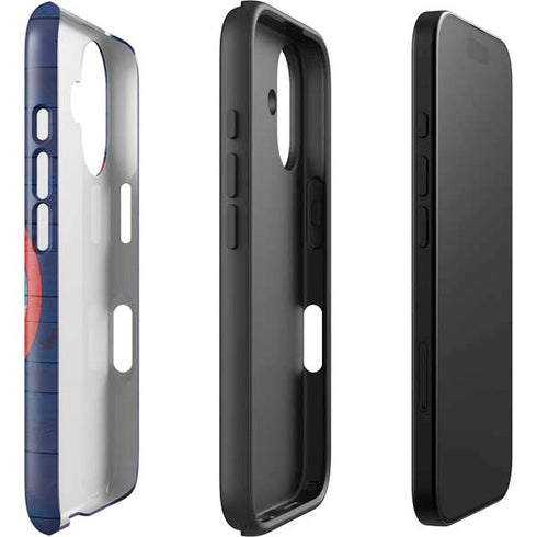 Guam Flag Dark Wood iPhone 17 Impact Case